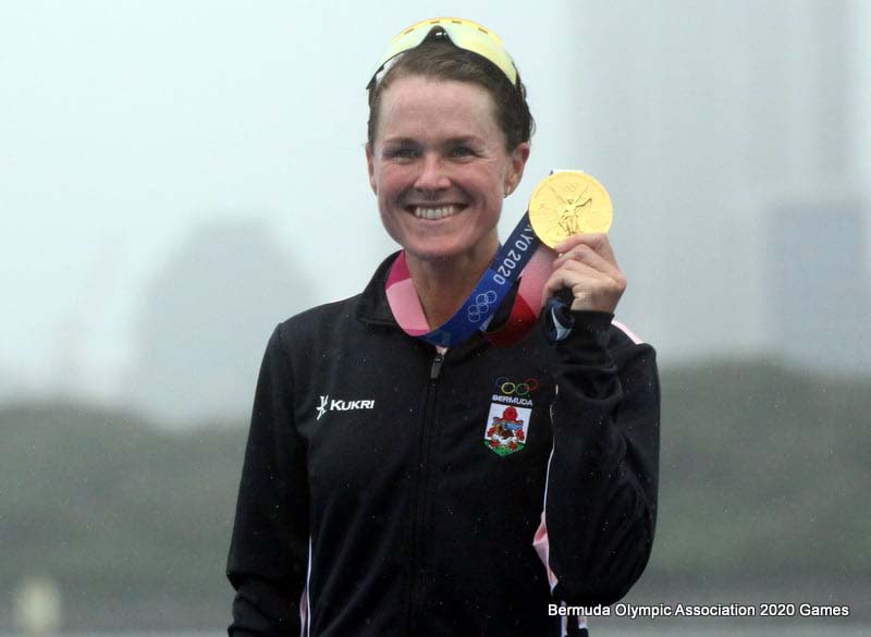 Officials Congratulate Triathlete Flora Duffy - Bernews