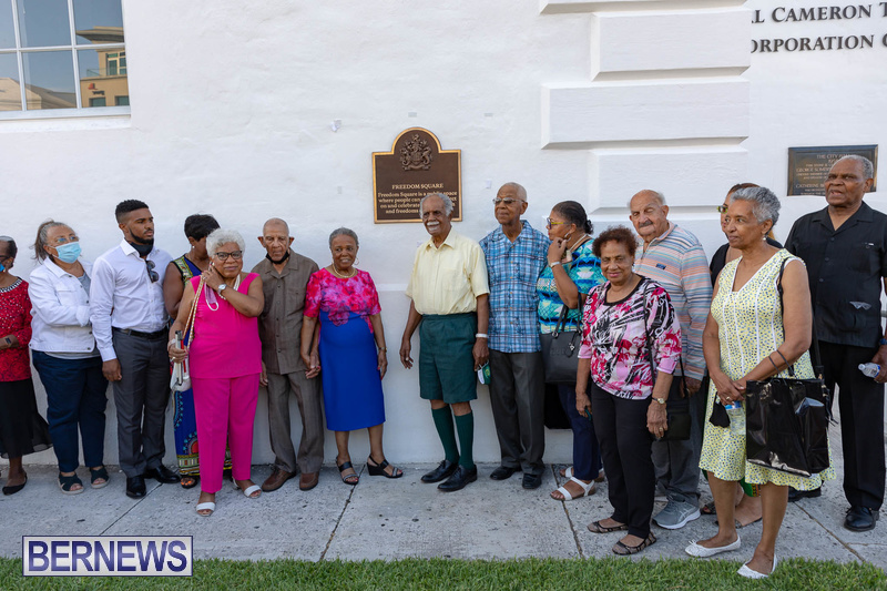 Freedom Square Unveiling City of Hamilton Bermuda July 2021 (1)