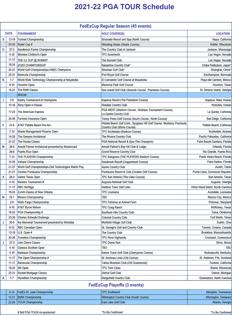 pga tour schedule georgia