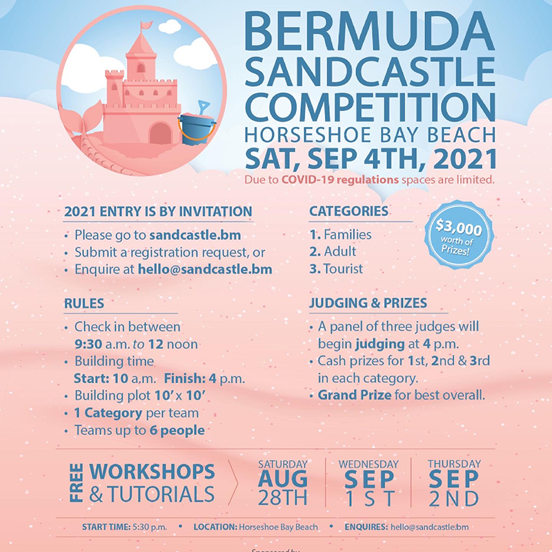 Bermuda Sandcastle Competition Aug 2021