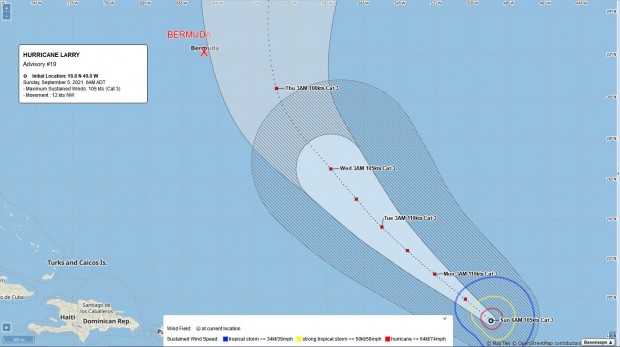 6am BWS update sept 5 hurricane larry 2021