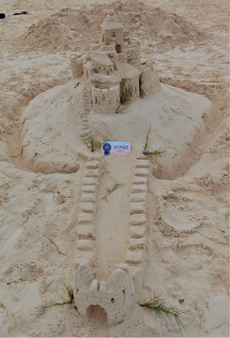 Bermuda Sandcastle Competition Family Category Sept 2021