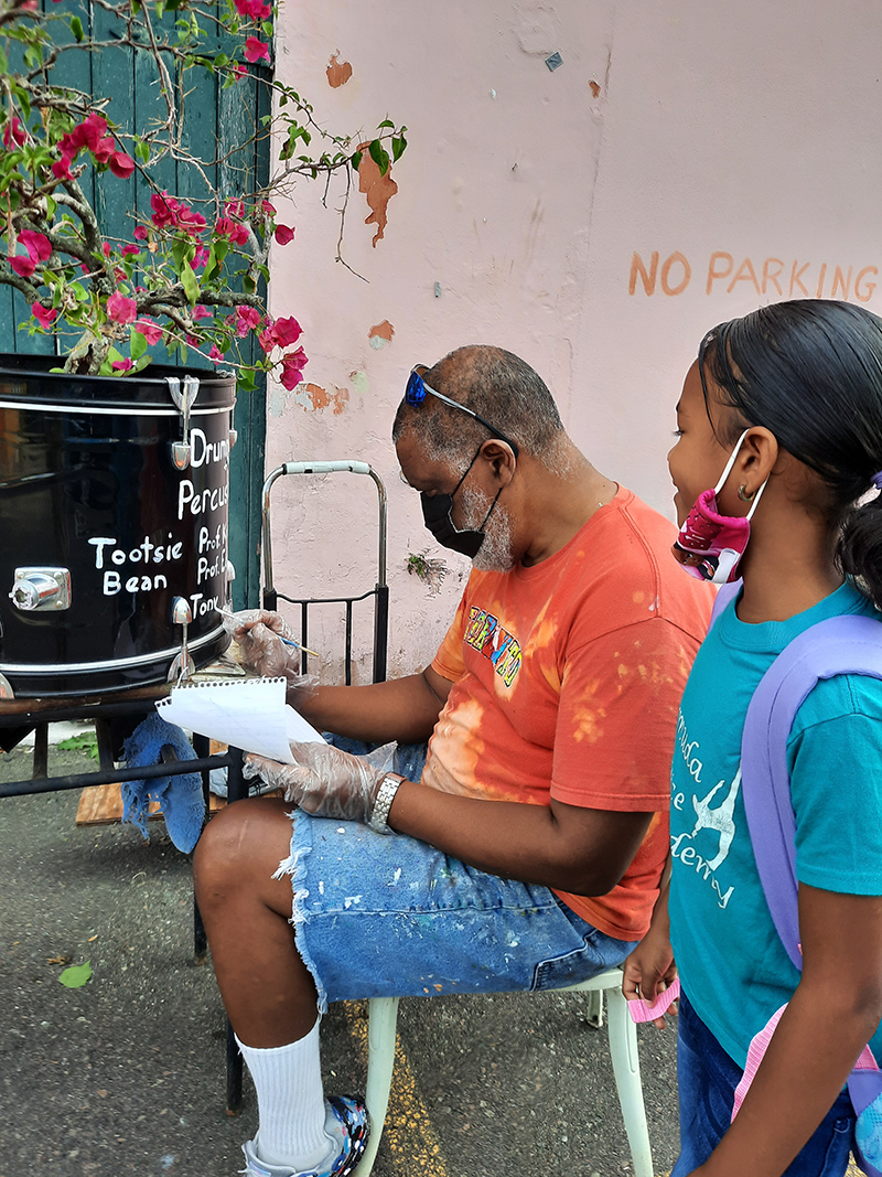 Miles Manders Outdoor Art Class Bermuda Oct 2021 3