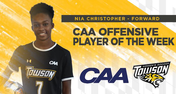 Nia Christopher CAA Offensive Player Of The Week Bermuda Oct 2021
