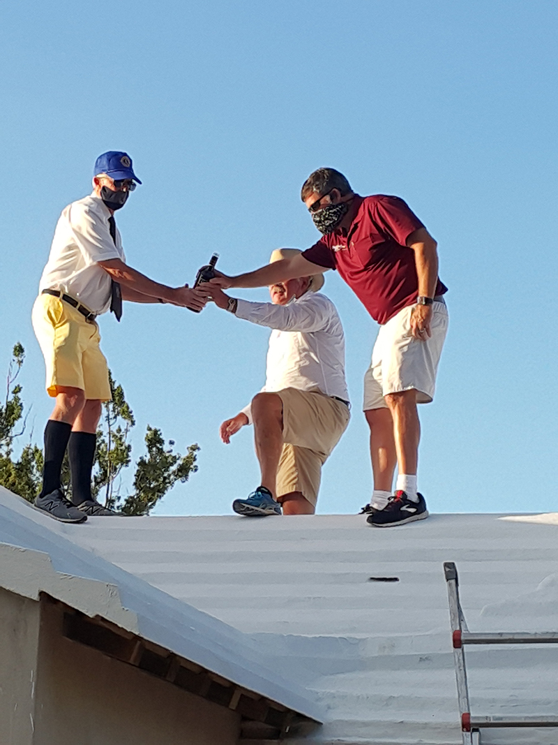 Roof Wetting Ceremony At Beacon House Bermuda Oct 2021 1