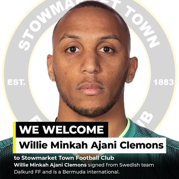 Willie Clemons Signs With Stowmarket Town Oct 2021