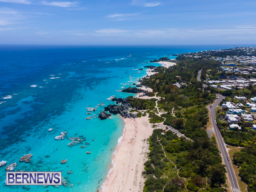 500 - A wonderful view of Bermuda's south shore beaches from Warwick