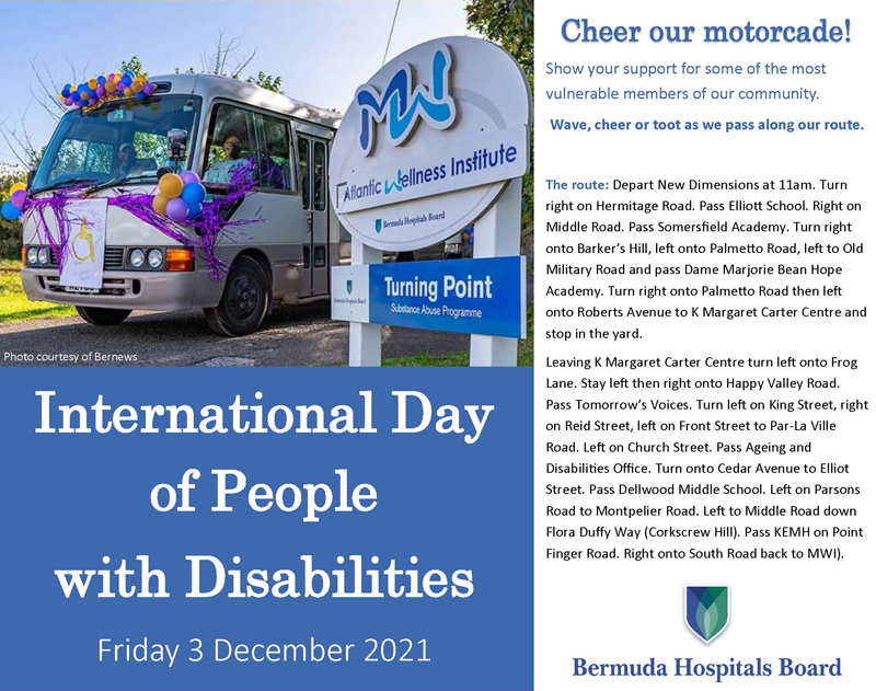 International Day of People with Disabilities Bermuda Nov 2021