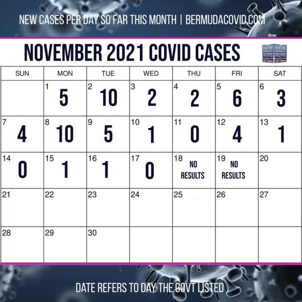 November Covid Calendar Day Nov 19 2021