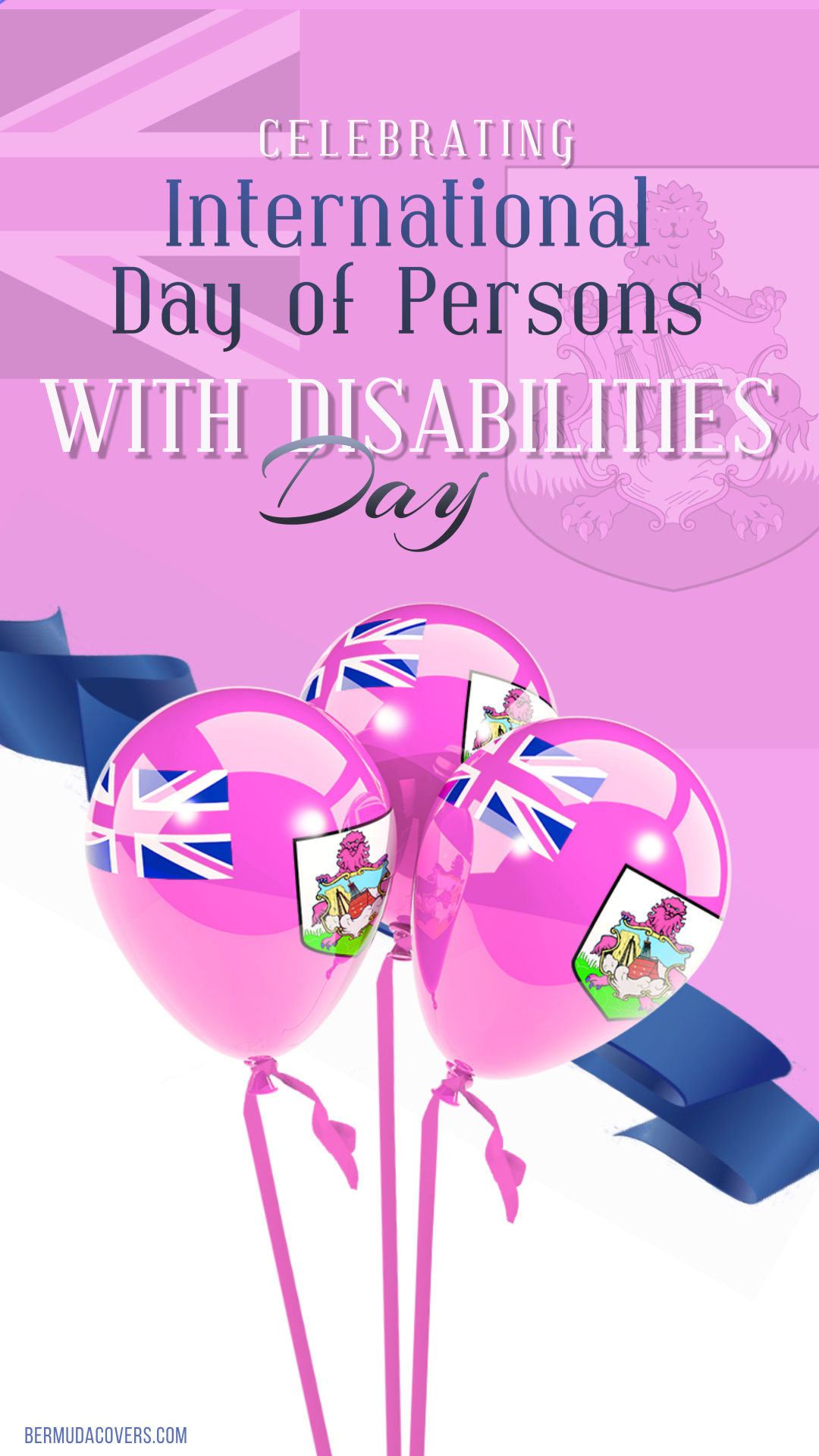 Pink & Blue International Day of Persons with Disabilities Bermuda phone wallpaper image balloon 238432822 (2)