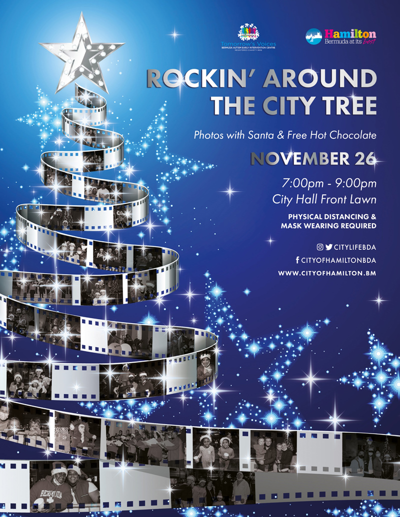 Rockin Around the City Tree Bermuda Nov 2021