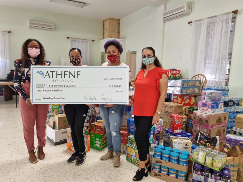 Athene Supports Families in Need Bermuda Dec 2021