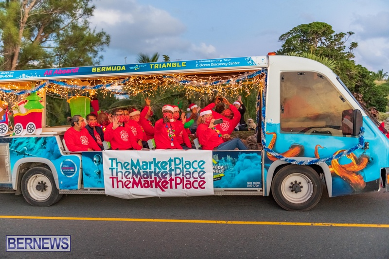 Bermuda MarketPlace Christmas Parade motorcade December 2021 JS (20)