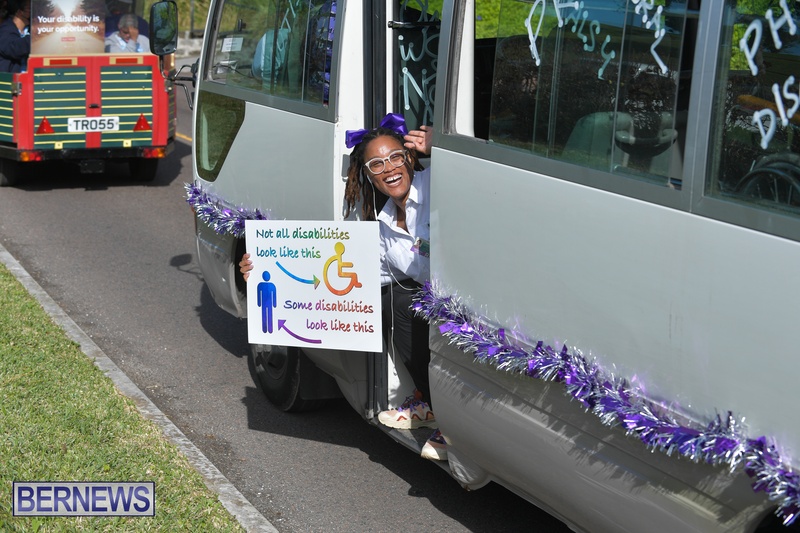 International Day of People with Disabilities Bermuda motorcade 2021 AW (40)