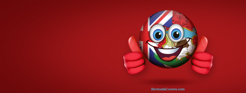 Thumbs Up Bermuda Emoji Red Background Bermuda Facebook Cover Graphic Bernews