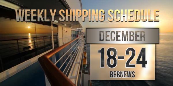 Weekly Shipping Schedule TC Dec 18 - 24 2021