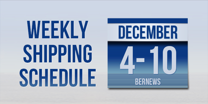 Weekly Shipping Schedule TC Dec 4 - 10 2021