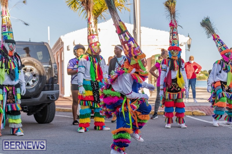 Bermuda Gombeys in St Georges on New Years Day 2022 JS (8)