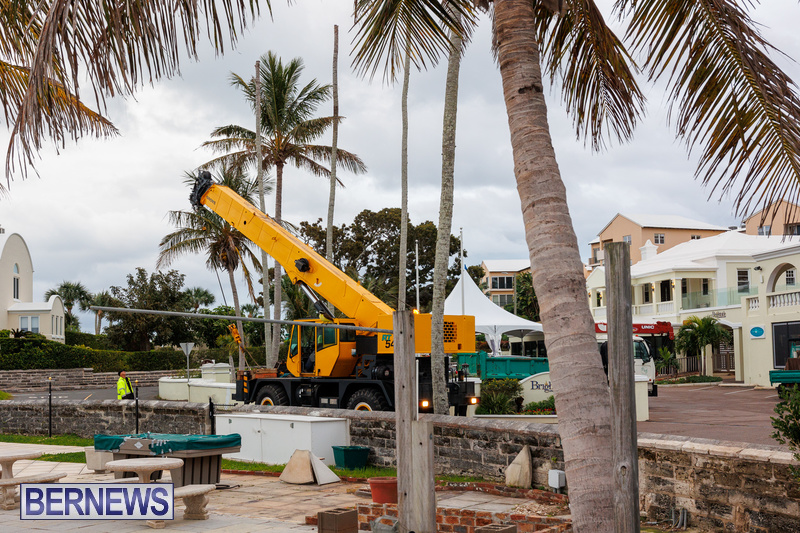 Food truck moved via crane in Flatts Bermuda Jan 2022 DF (2)