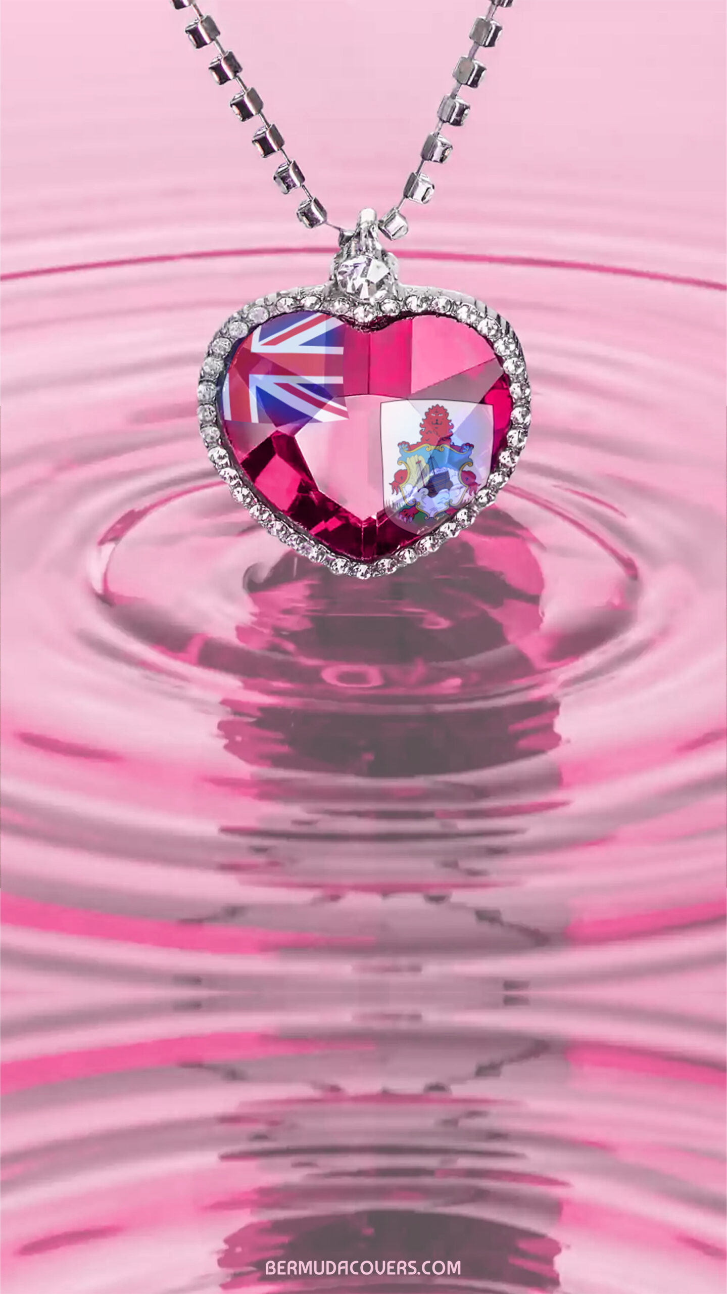 Bermuda Necklace In Pink Water Phone Wallpaper 0982354