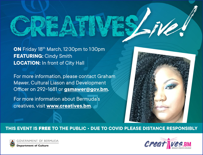Creatives Live Cindy Smith Bermuda March 2022