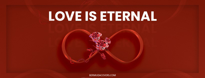 Love is Eternal Red Bermuda Rose Infinity Sign social media graphic 483837 (1)