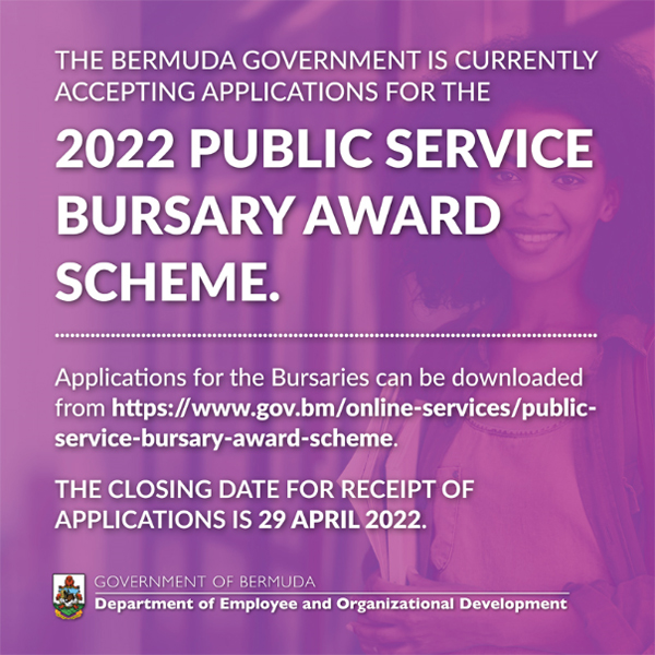 Public Service Bursary Award Scheme Bermuda March 2022