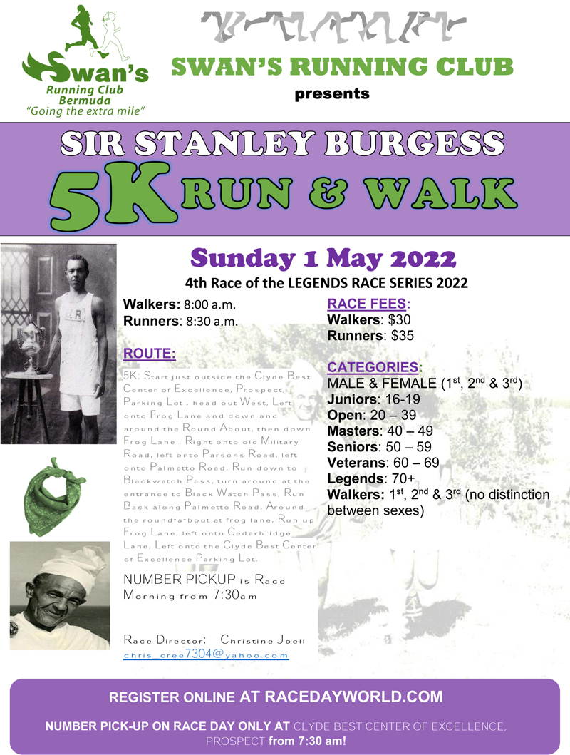 Sir Stanley Burgess 5K Bermuda April 2022