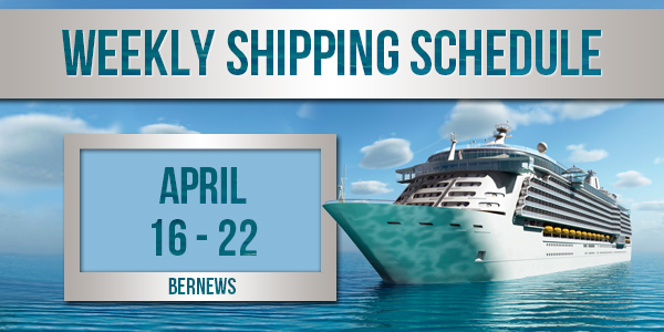 Weekly Shipping Schedule TC April 16 - 22 2022