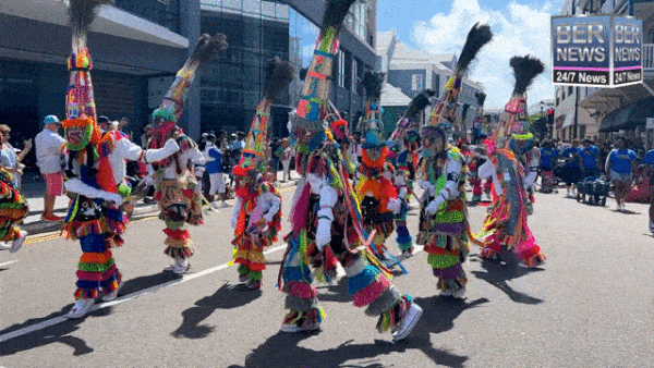 Gombeys in 2022 Bermuda Day Parade
