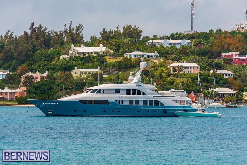 Multiple Luxury Yachts In East End Bermuda St Georges May 2022 (1)