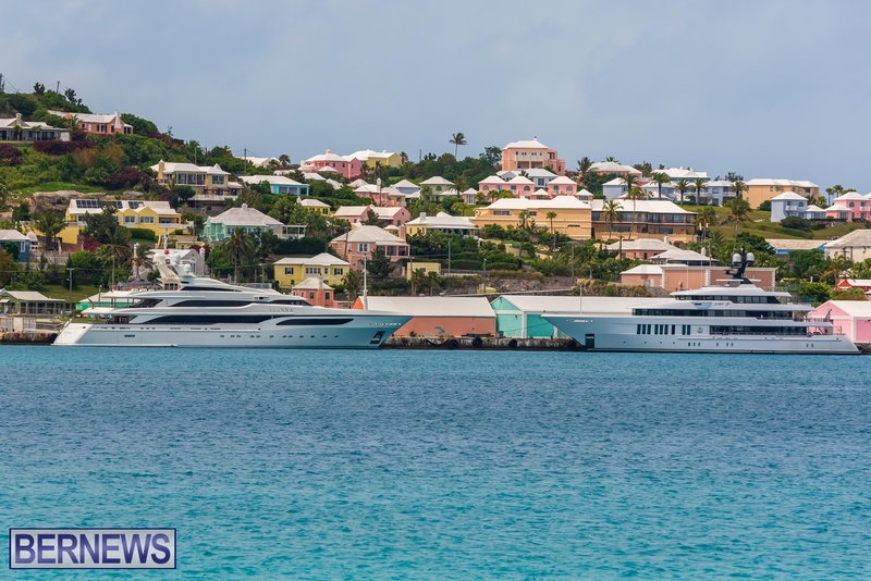 Multiple Luxury Yachts In East End Bermuda St Georges May 2022 (2)