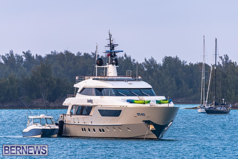 Multiple Luxury Yachts In East End Bermuda St Georges May 2022 (9)