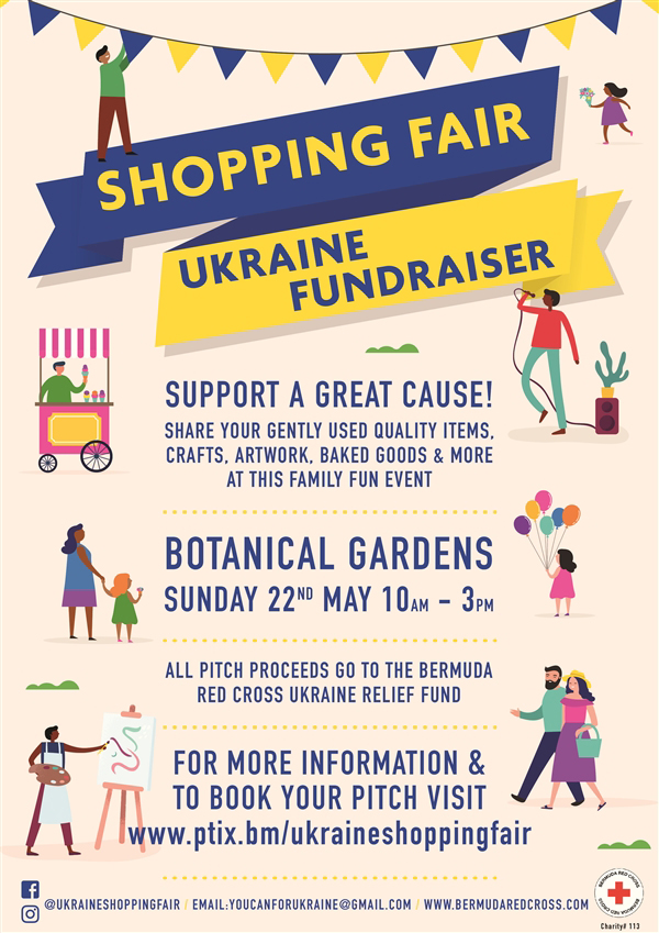 Shopping Fair Ukraine Fundraiser Bermuda May 2022