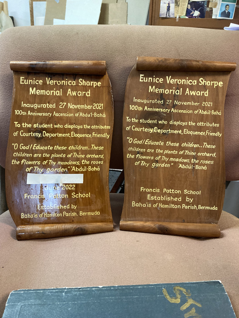 Eunice Veronica Sharpe Memorial Award Bermuda June 2022 (2)
