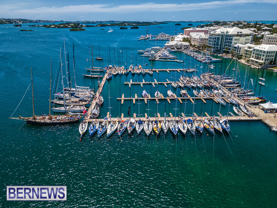 Aerial Photos & Video Newport Race Finishers Bernews