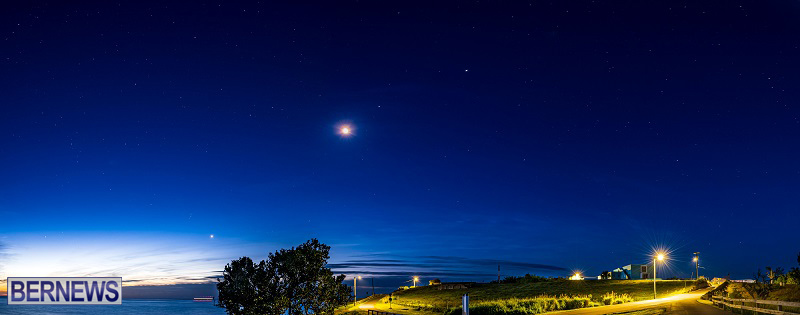 Planets & Moon Captured In Bermuda Sky June 2022