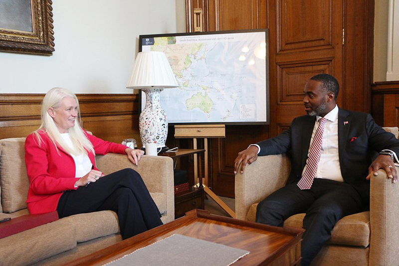 Premier David Burt & Minister Amanda Milling Bermuda June 2022