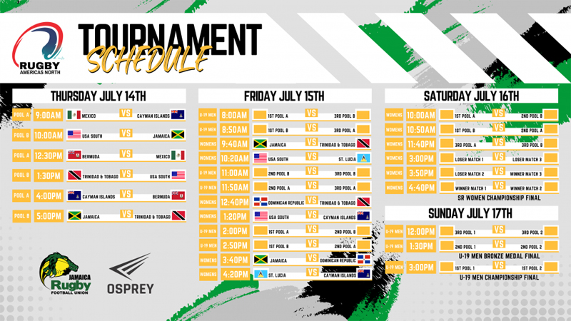 Rugby Americas North Schedule June 2022