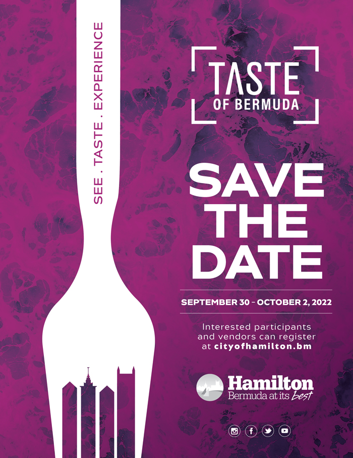 Taste of Bermuda Save the Date June 2022