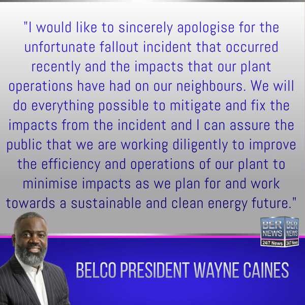 BELCO President Wayne Caines July 26 2022 bermuda
