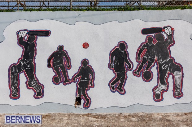 Clyde Best Lane art mural project Bermuda July footballer 2022 DF-2 (25)
