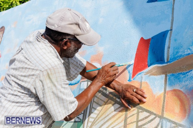 Clyde Best Lane art mural project Bermuda July footballer 2022 DF-2 (32)