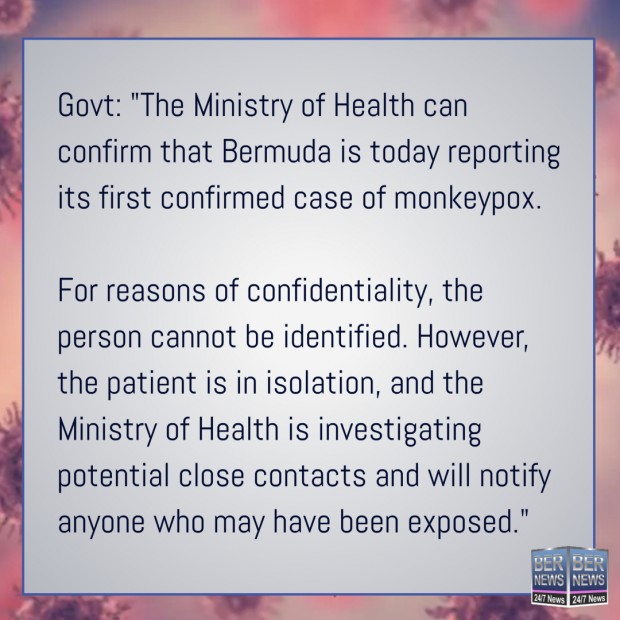 Monkeypox Bermuda July 21 2022