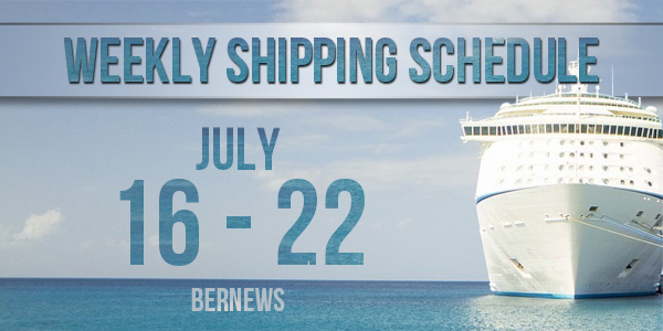 Weekly Shipping Schedule TC July 16 - 22 2022