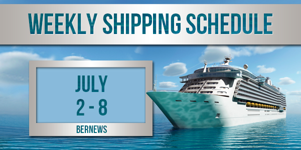 Weekly Shipping Schedule TC July 2 - 8 2022