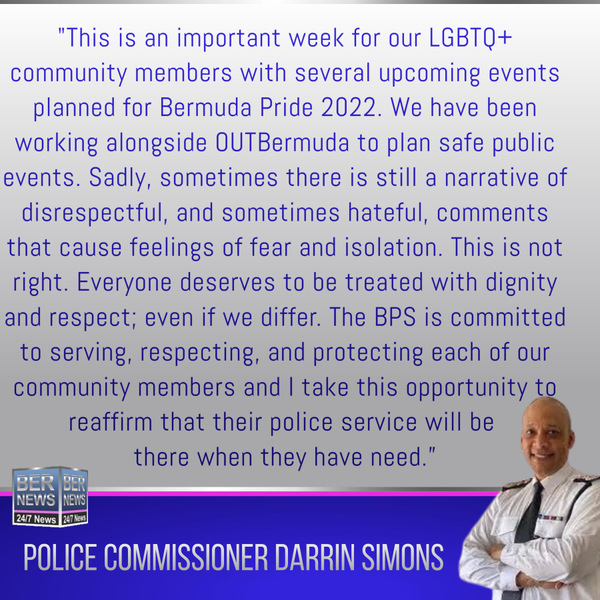 Police Commissioner Darrin Simons  aug 24 2022