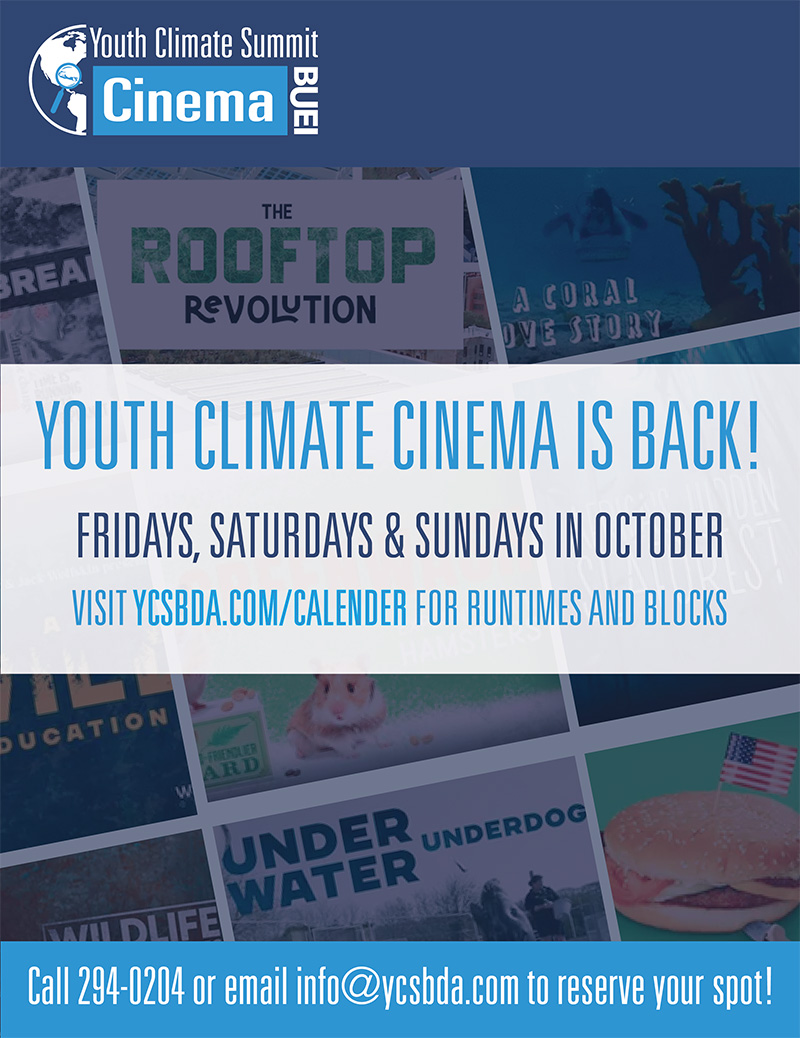 BUEI 2nd Annual Youth Climate Cinema Flyer Bermuda September 30, 2022