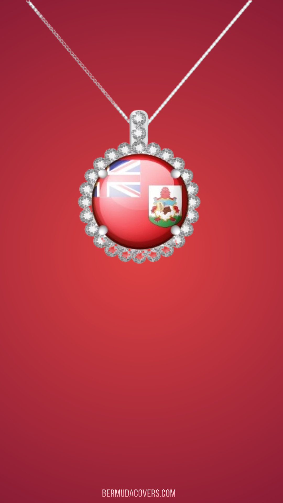Bermuda Flag Jewel Look Necklace Bernews Mobile phone wallpaper lock screen design image photo YyDNzgMO