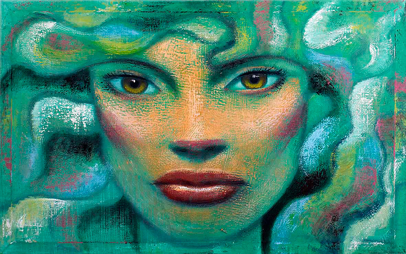 Mother of waters, oil on canvas, 90 x 142 cm 2022By Artist Niels Reyes [Black Pony Gallery] Bermuda September 22, 2022